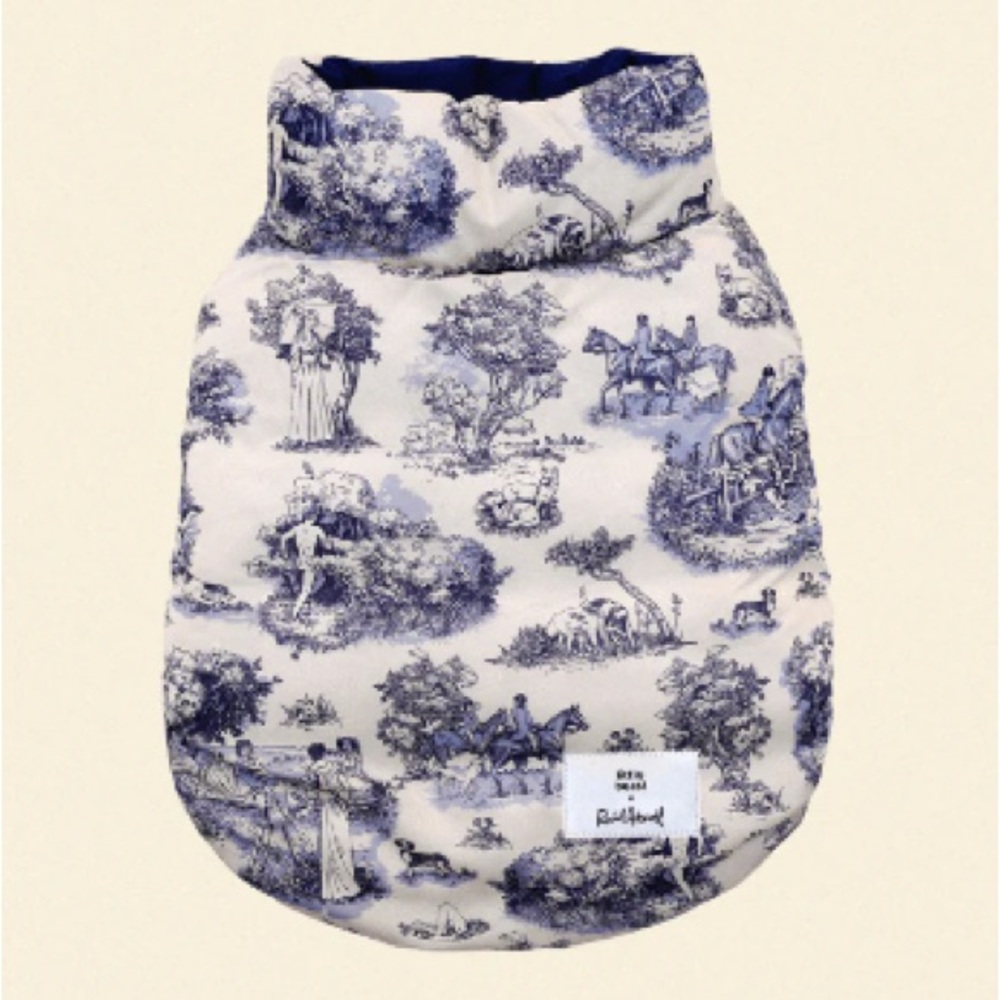 Little Beast x Rachel Antonoff Printed Dog Puffer - NWT Size Small